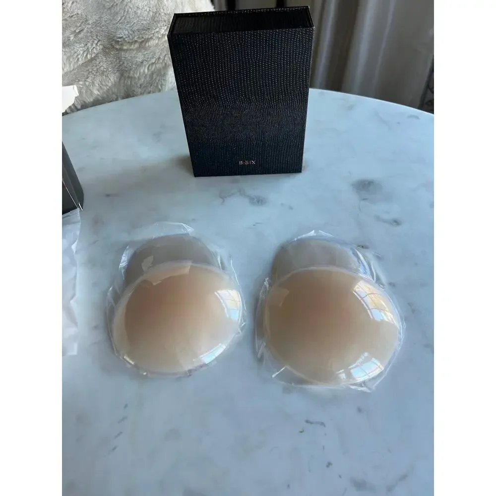 2-Pack Niidor B Cup Reusable Sticky Silicone Strapless Bras